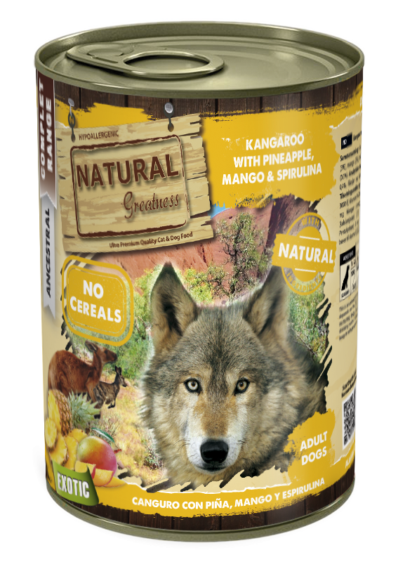 Natural Greatness Cangur amb Pinya, Mango i Espirulina