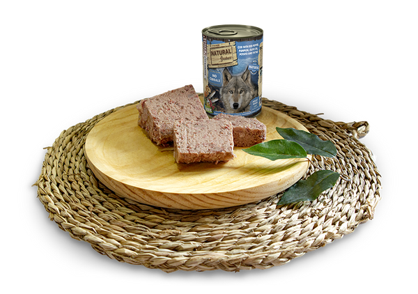 Natural Greatness Bacallà amb pebrot vermell, carbassa, oli d'oliva, patata i farigola