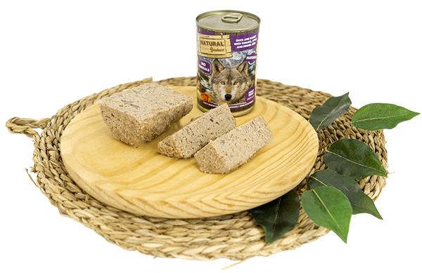 Natural Greatness Ànec i Conill amb Tomàquet, Poma i Llavors de fonoll