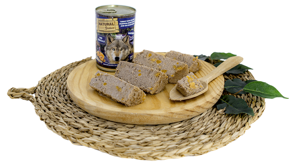 Natural Greatness Gall dindi amb Salmó, Carbassa, Moniato i Espino groc