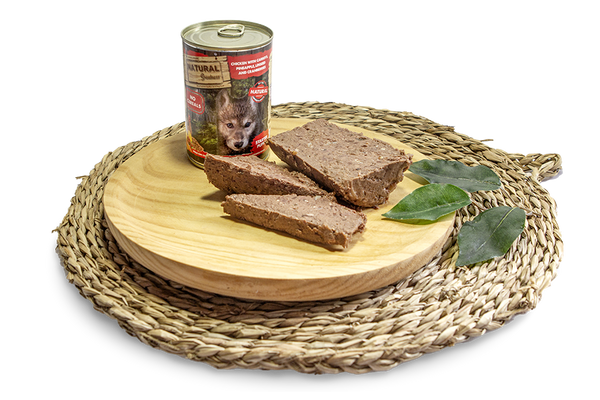 Natural Greatness Pollastre amb Pastanagues, Pinya, Llavors de lli i Nabius vermells